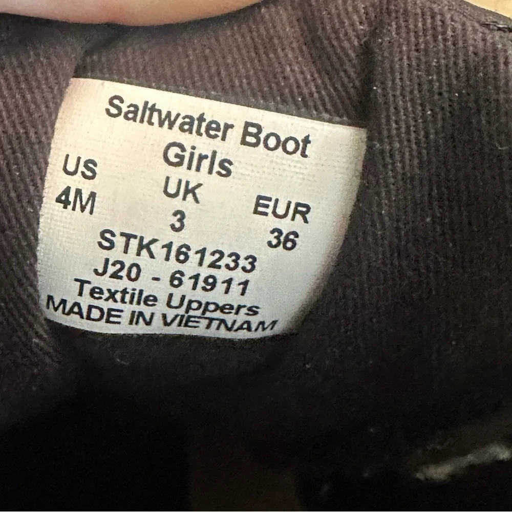 Sperry Top-Sider Saltwater Youth Girls Duck Boots w Quilted Top